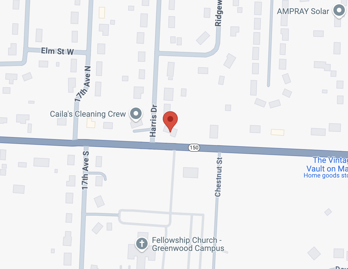 Map to Kingdom Chiropractic in Greenwood, Missouri